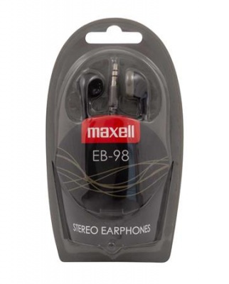 Fülhallgató, MAXELL "Ear Buds 98", fekete